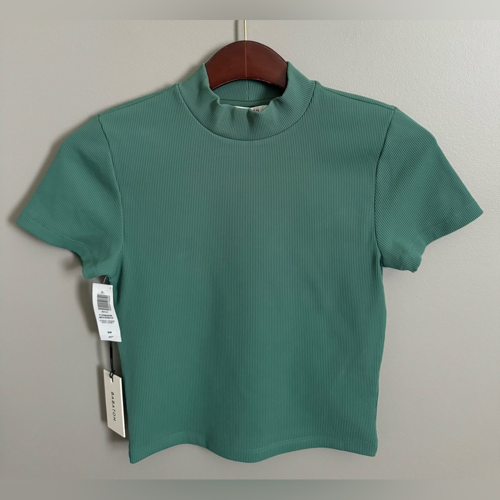 NWT Babaton Aritzia Formarib Mockneck Top Medium